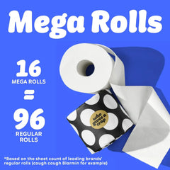Who Gives A Crap 100% Bamboo Toilet Paper, 3 Ply, 330 Sheets, Long, Strong & Soft Toilet Tissue, Sustainable, Biodegradable, Renewable, Tree Free Bathroom Tissue Made with Bamboo Fibers